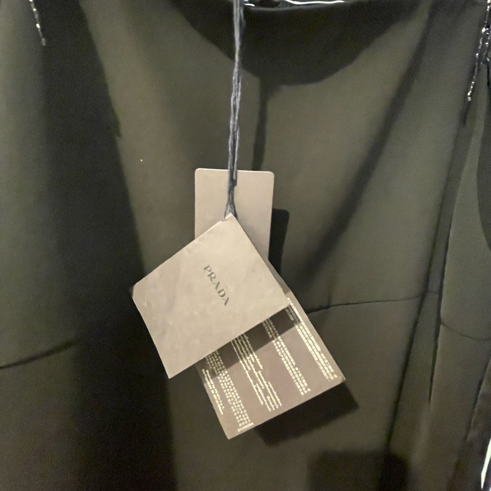 Prada Dress with Beaded Fringe Detail Straps | Gala Night | Size 42